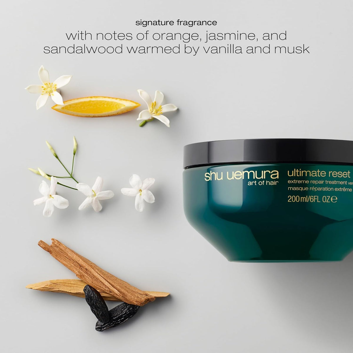 shu uemura art of hair before and after comparison showing reduced breakage