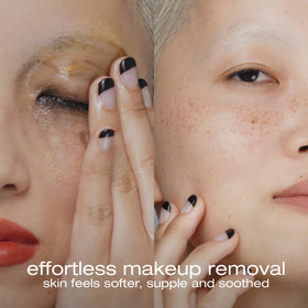 shu uemura close-up oil drop texture showing lightweight absorbent feel benefit