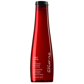 shu uemura art of hair front bottle shows clean packaging and benefits