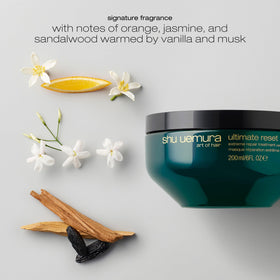 shu uemura art of hair Japanese rice extract bottle ingredient focus for repair benefits