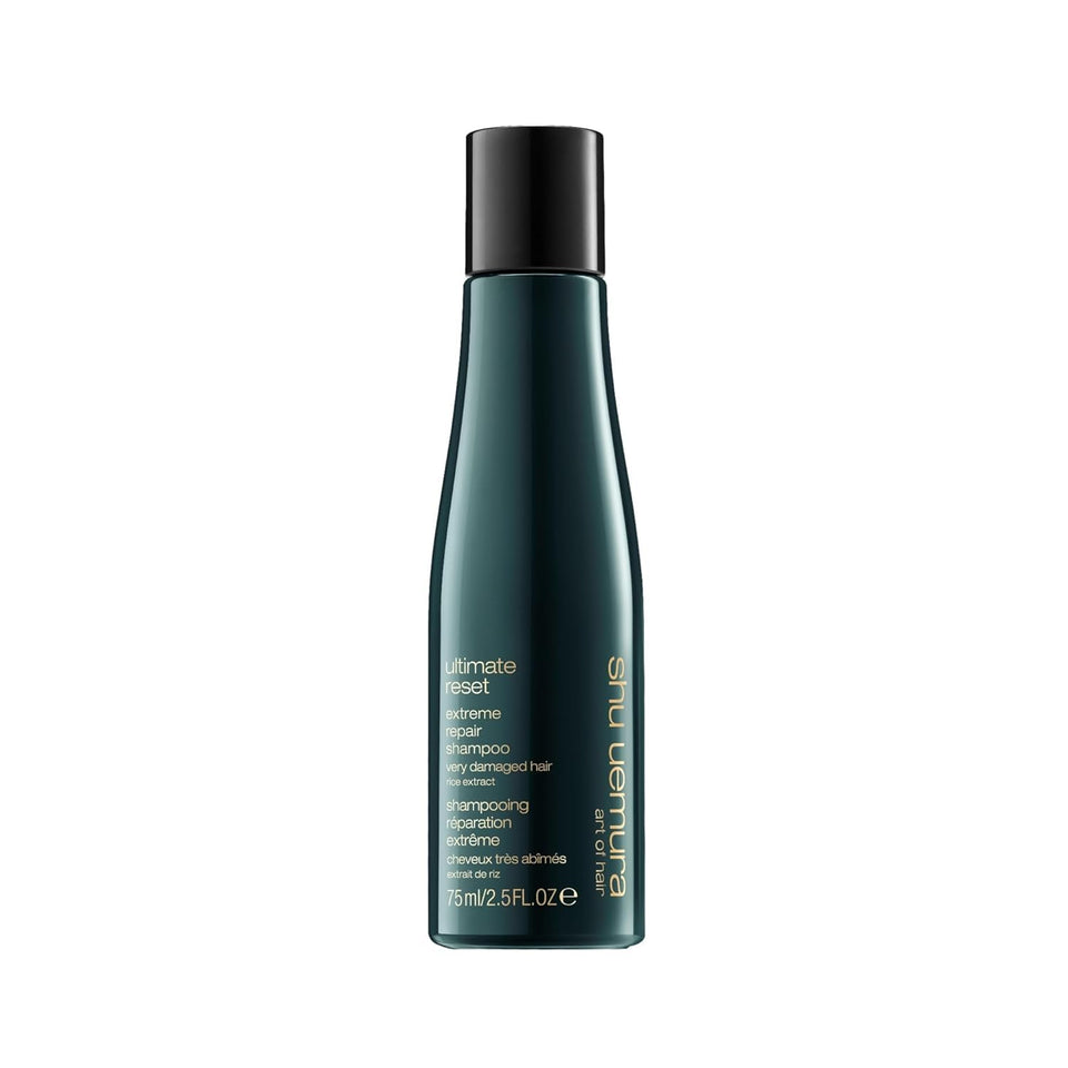 shu uemura art of hair front bottle showing premium repair shampoo benefits