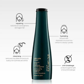 shu uemura art of hair pump close-up highlighting easy dispensing and control