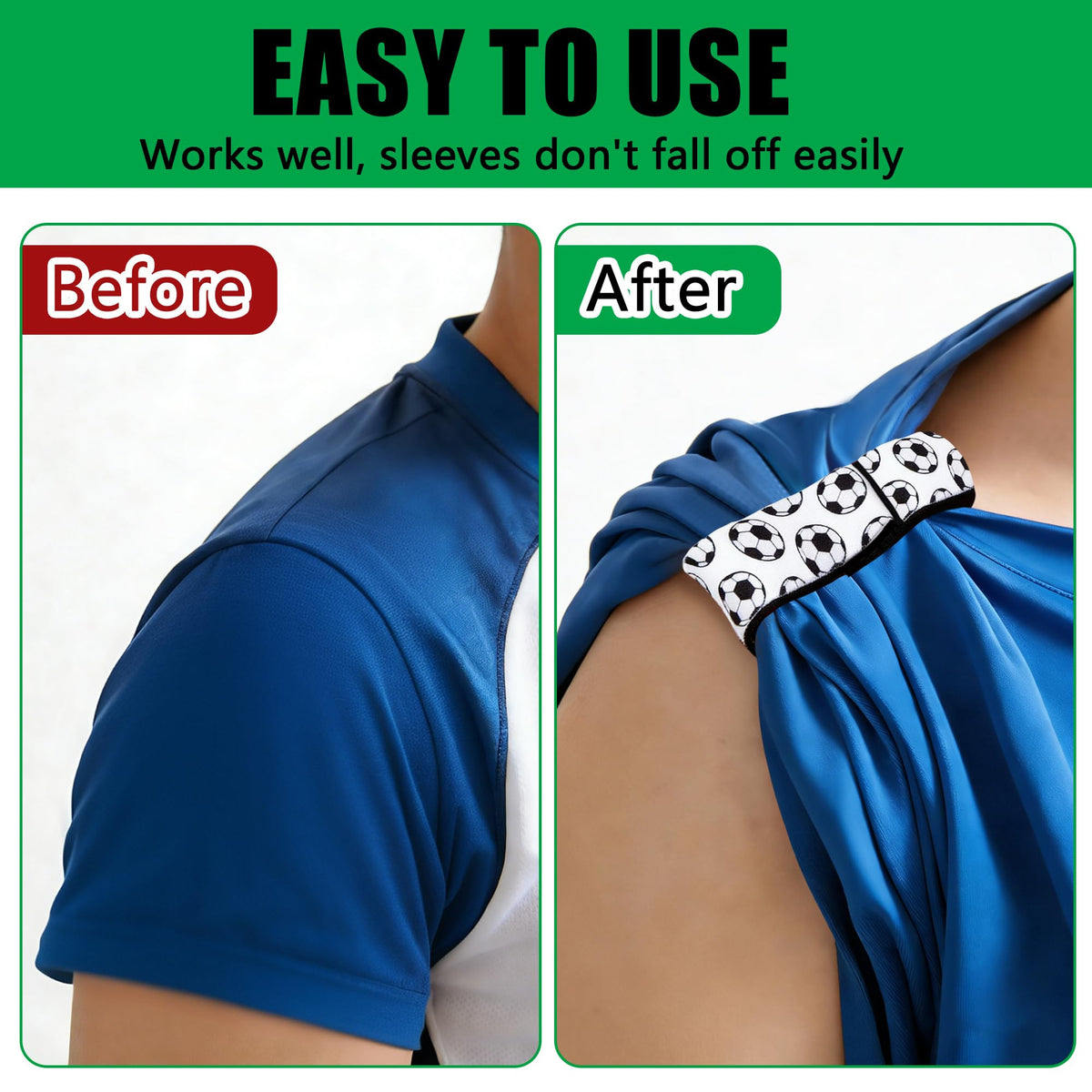 Shupakul sleeve holder on arm during play showing stability while active