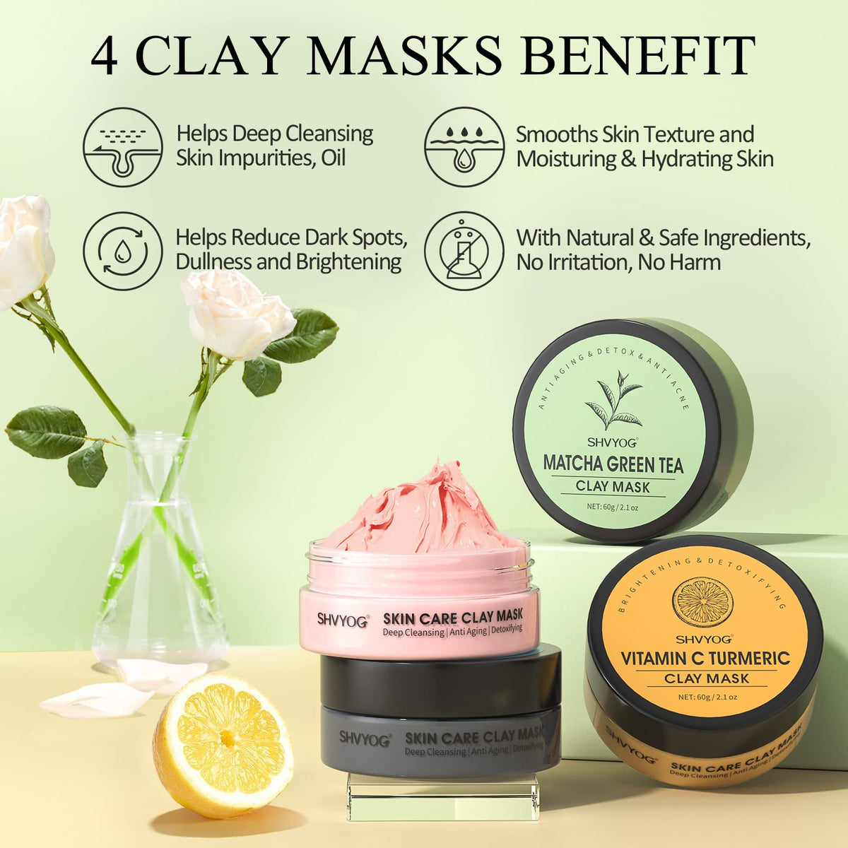 SHVYOG Dead Sea mud mask close-up texture showing mineral-rich cleanse