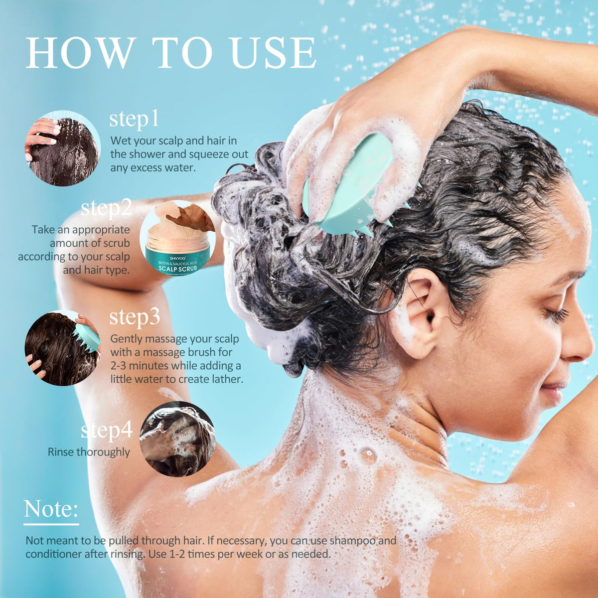 SHVYOG ingredients display with tea tree and argan highlighting calming and moisturizing benefits