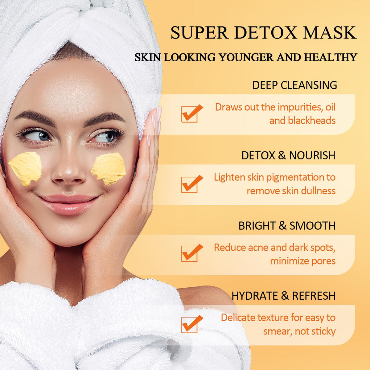 SHVYOG turmeric root and kaolin clay display signaling natural brightening support