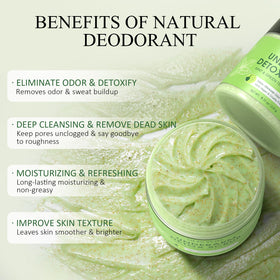 SHVYOG open jar revealing creamy scrub for easy application benefit