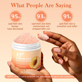 SHVYOG after rinse showing smoother skin and reduced texture for visible softening benefit