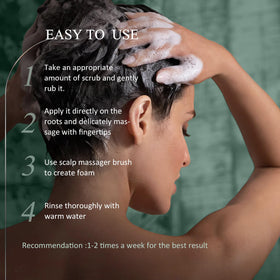 SHVYOG on bathroom shelf styled lifestyle shot showing routine-ready benefit