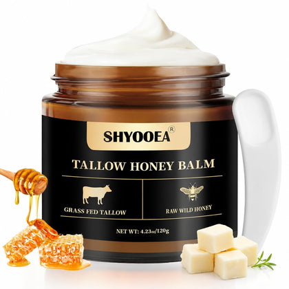SHYOOEA jar front view showing label and 120g size, highlights natural hydration