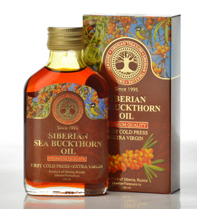 Siberian Treasure front packaging showing the 100 ml glass bottle and product clarity