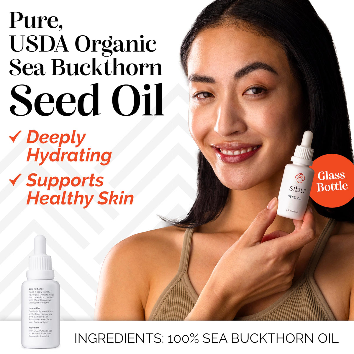 sibu close-up oil texture droplets highlighting lightweight absorption and nourishing feel