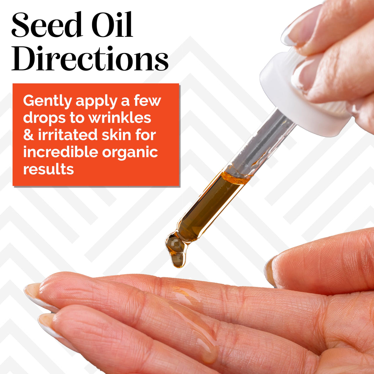 sibu seed oil on fingertips demonstrating easy application and fast skin penetration