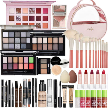 SIGHTLING front packaging showing complete makeup set and organized bag for travel