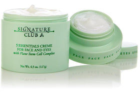 Signature Club A front jar shot showing dual crème packaging and benefits
