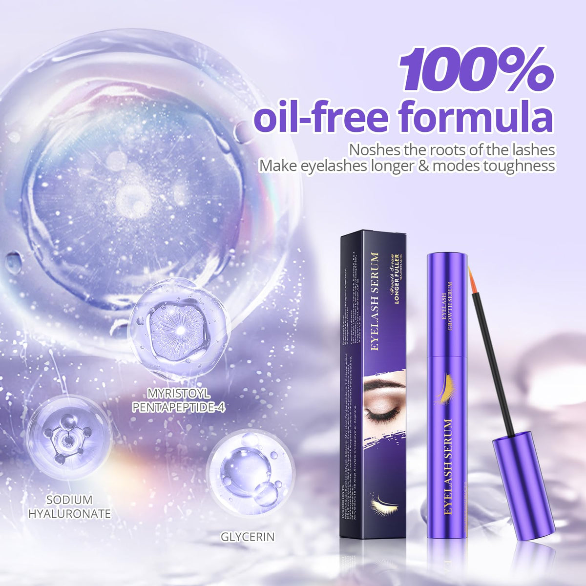 SIIEEC serum texture on fingertip illustrating lightweight, non-greasy consistency
