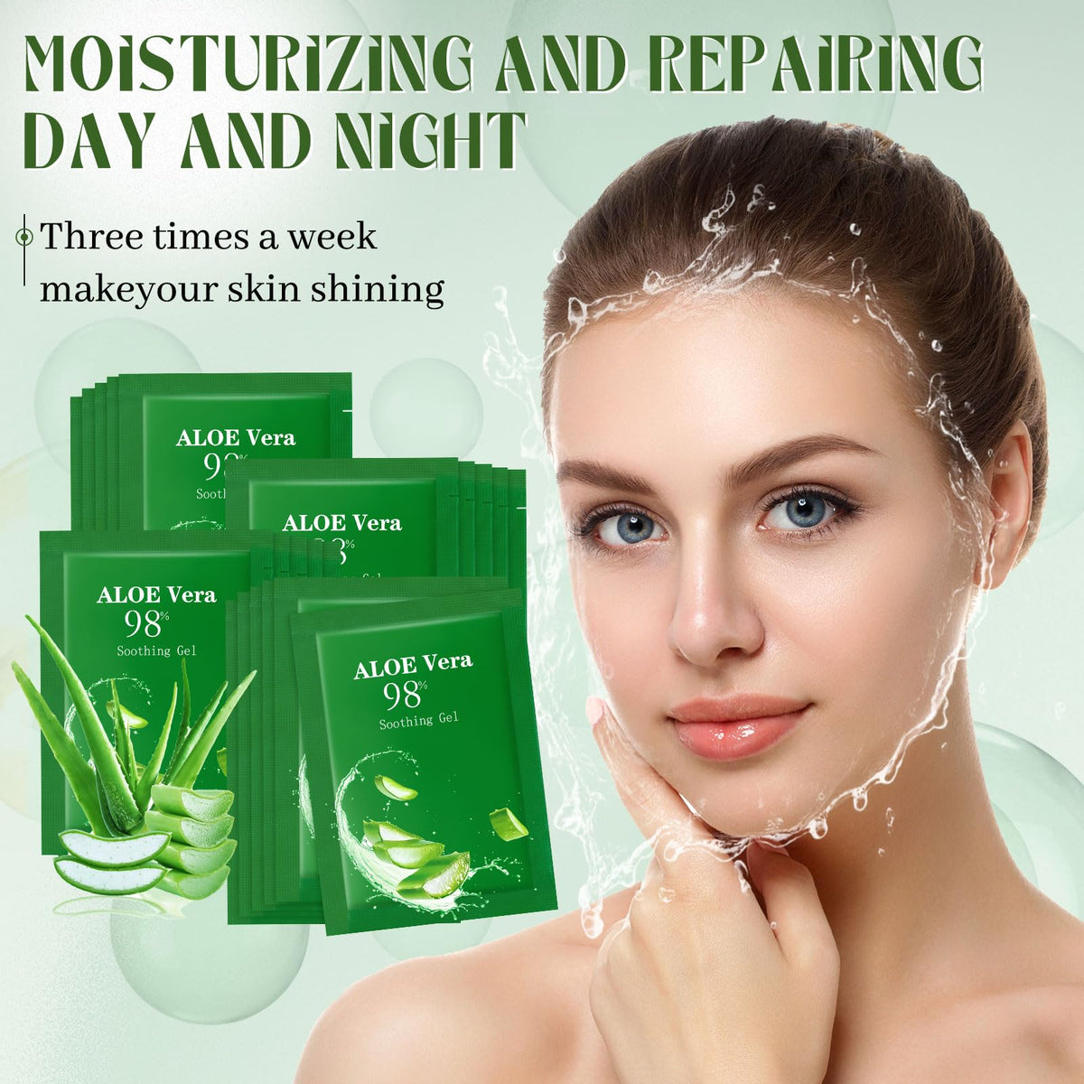 Siifert mini aloe gel used on beach after sun for immediate refresh