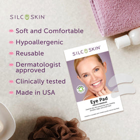 Silc Skin pads in a nighttime bathroom setting for easy bedtime routine