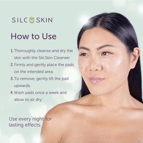 Silc Skin open packaging with liner and pads showing storage method