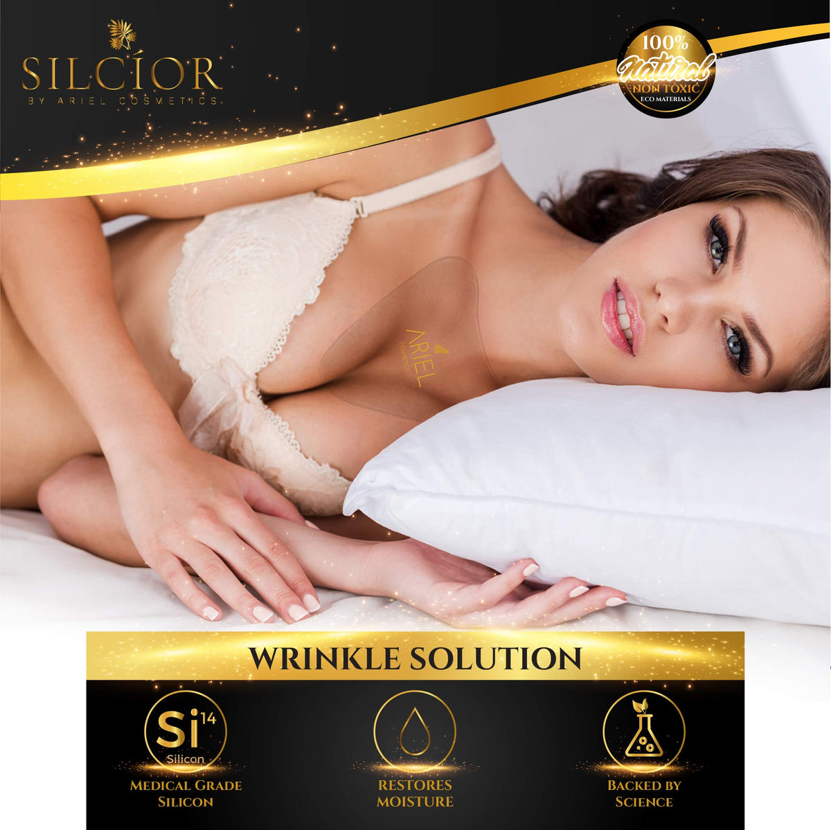 SILCÍOR pad in a bedroom lifestyle scene highlighting comfortable use benefit