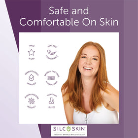 Silc Skin pad placed on décolletage showing versatile contour fit