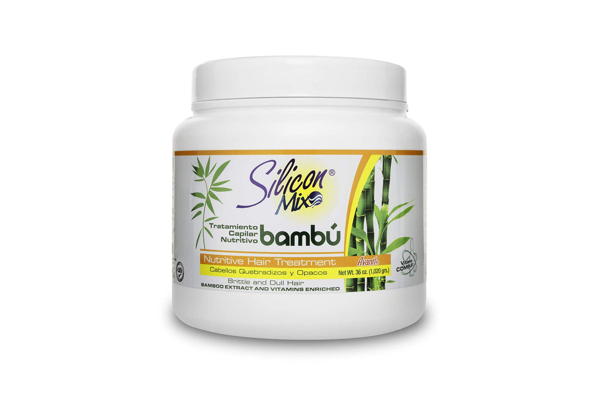 Silicon Mix bambu front packaging showing container and nourishing benefits