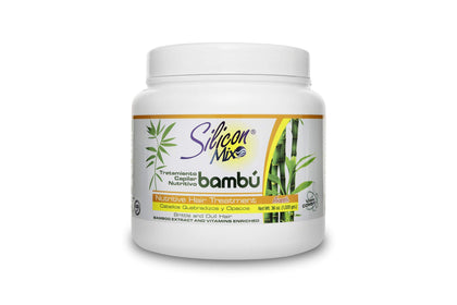 Silicon Mix bambu front packaging showing container and nourishing benefits