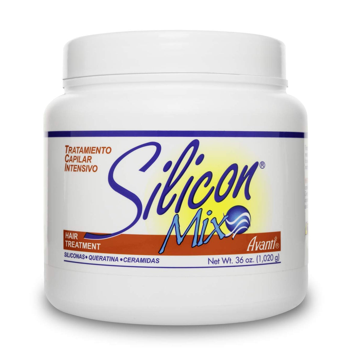 Silicon Mix front tub showing label and hydrating benefit