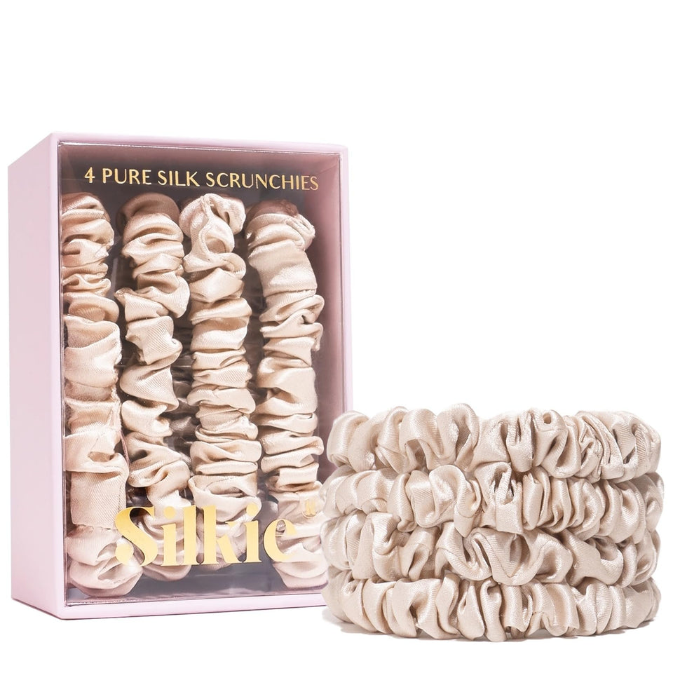 Silkie front packaging with champagne pouch showing neat travel benefit