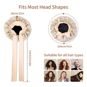 SILMANA in use on curly hair preserves curls and reduces frizz overnight