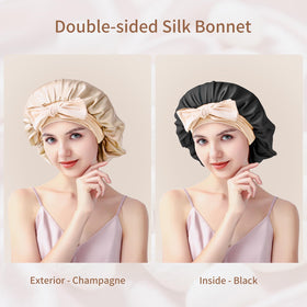 SILMANA size comparison on model head shows coverage and comfortable scale