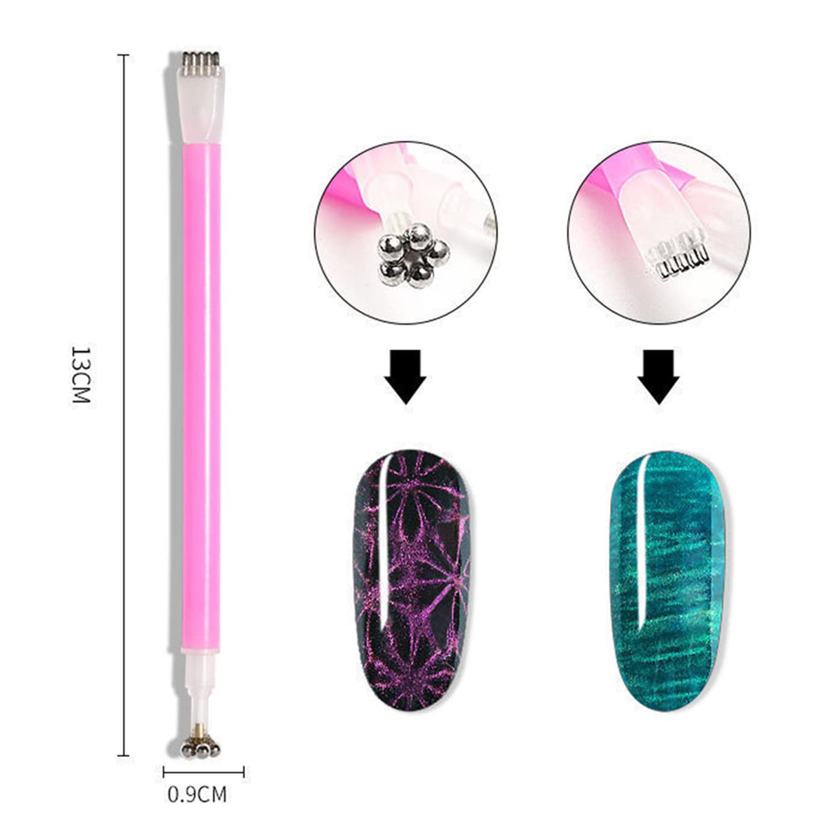 SILPECWEE layout of different magnet heads illustrating varied effects