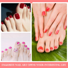 SILPECWEE applied on a toenail demonstrating clean application and instant polish look