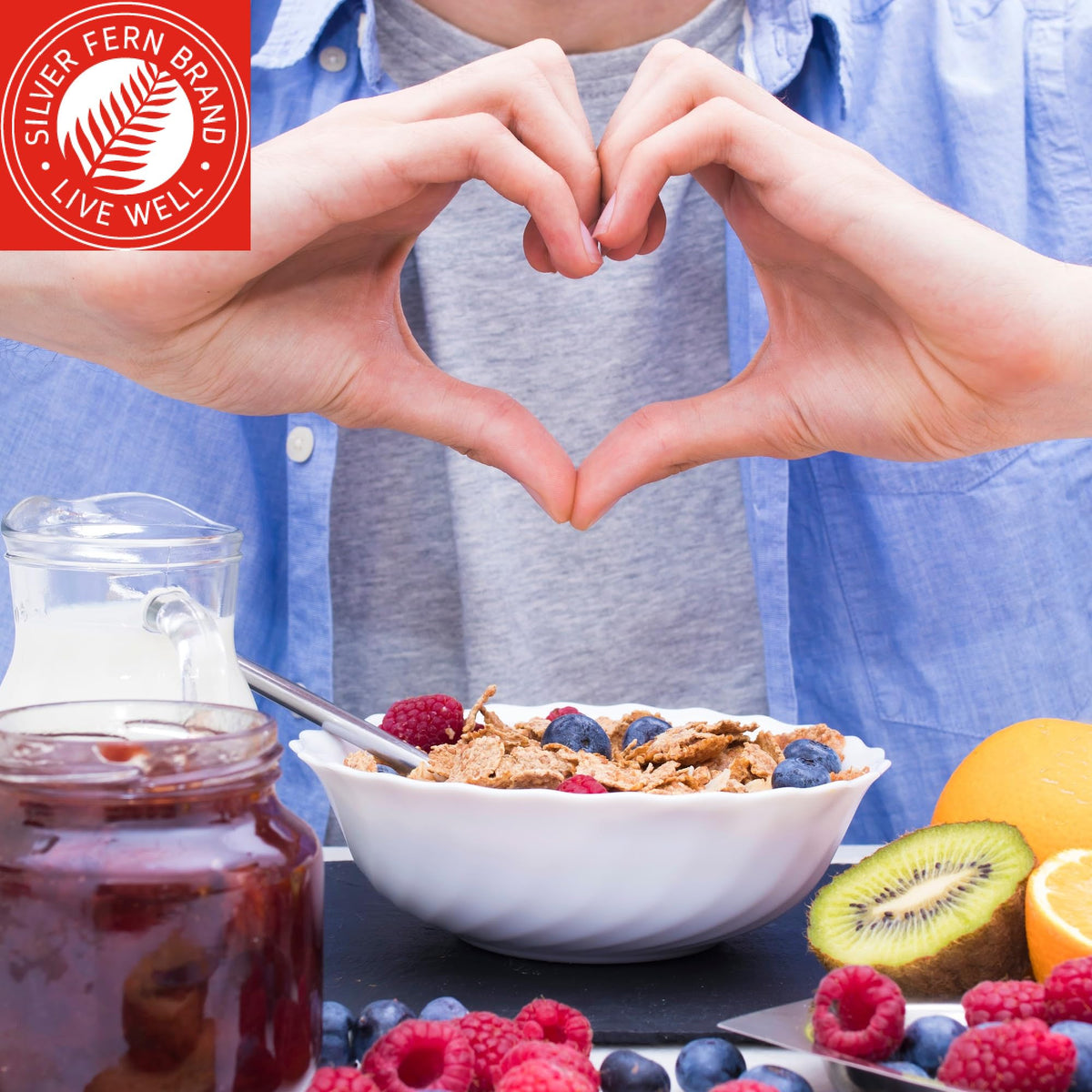 Silver Fern powder blended into a smoothie demonstrating seamless routine integration