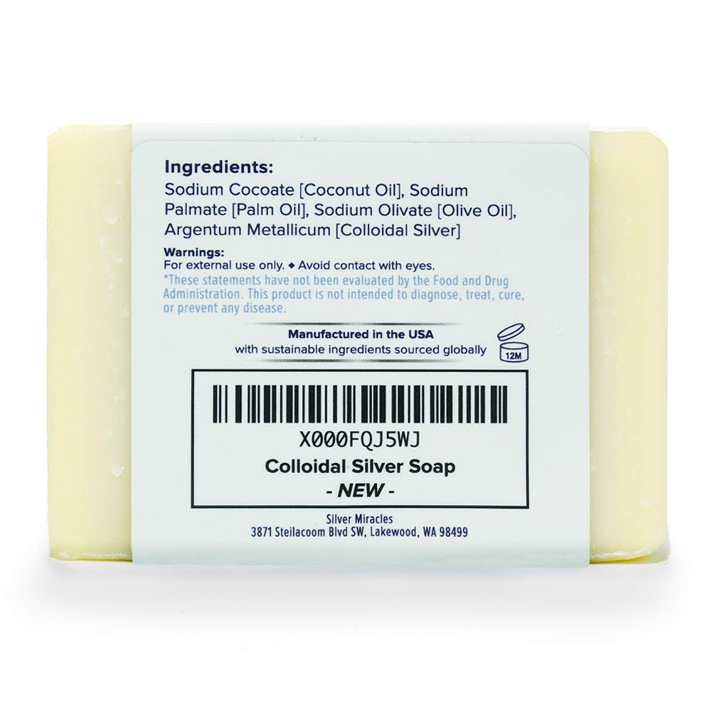 Silver Miracles close-up of soap texture highlighting natural ingredients and creamy lather
