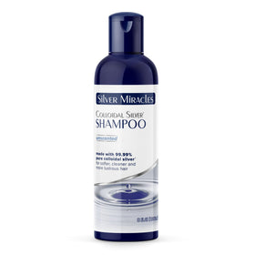 Silver Miracles front bottle view showing label and 8 oz size, clear benefit: gentle cleansing