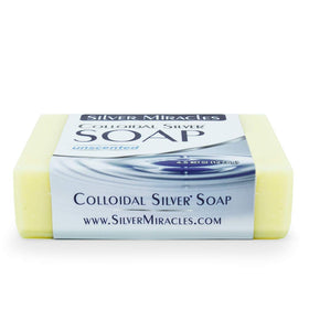 Silver Miracles soap in use in shower demonstrating rich suds and easy rinsing