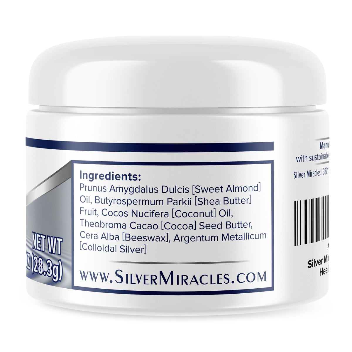 Applying Silver Miracles salve with fingertip to show thin protective layer benefit