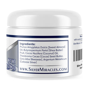 Applying Silver Miracles salve with fingertip to show thin protective layer benefit