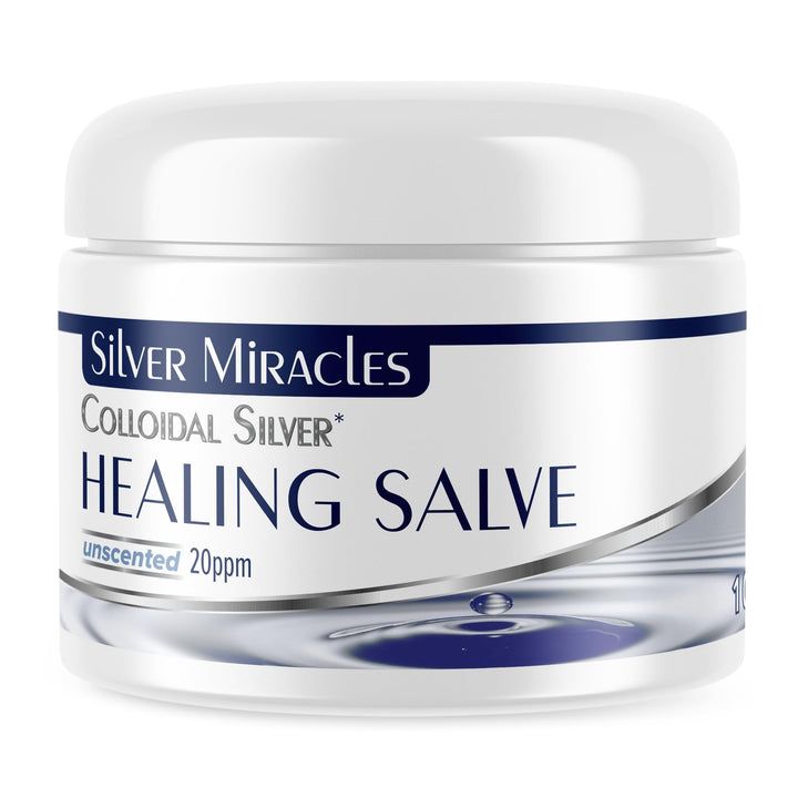 Silver Miracles jar front view showing clean label and compact size for easy use