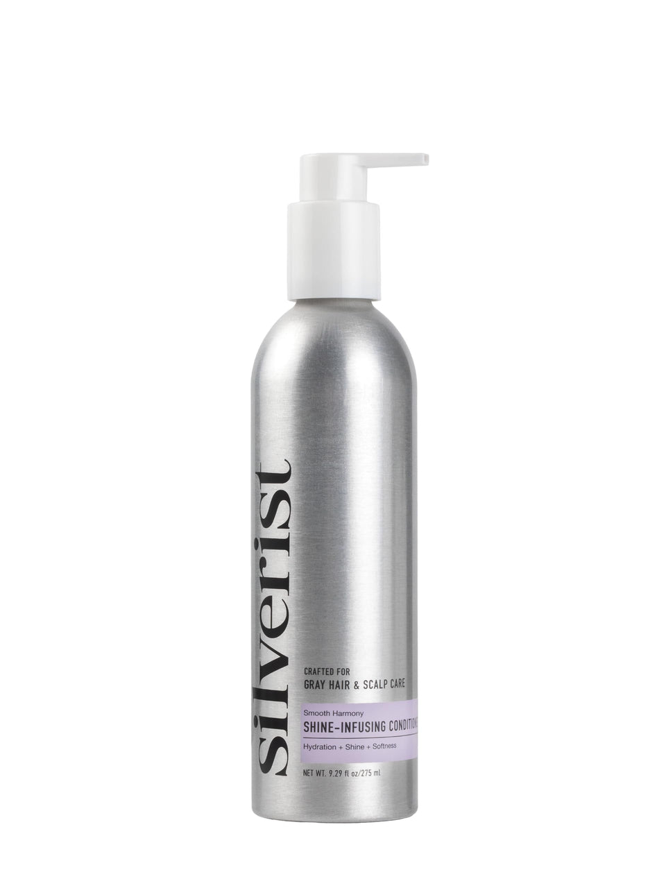 Silverist front packaging showing conditioner benefits and clean formula
