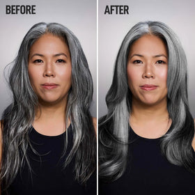 Silverist applied to wet hair to detangle and reduce frizz
