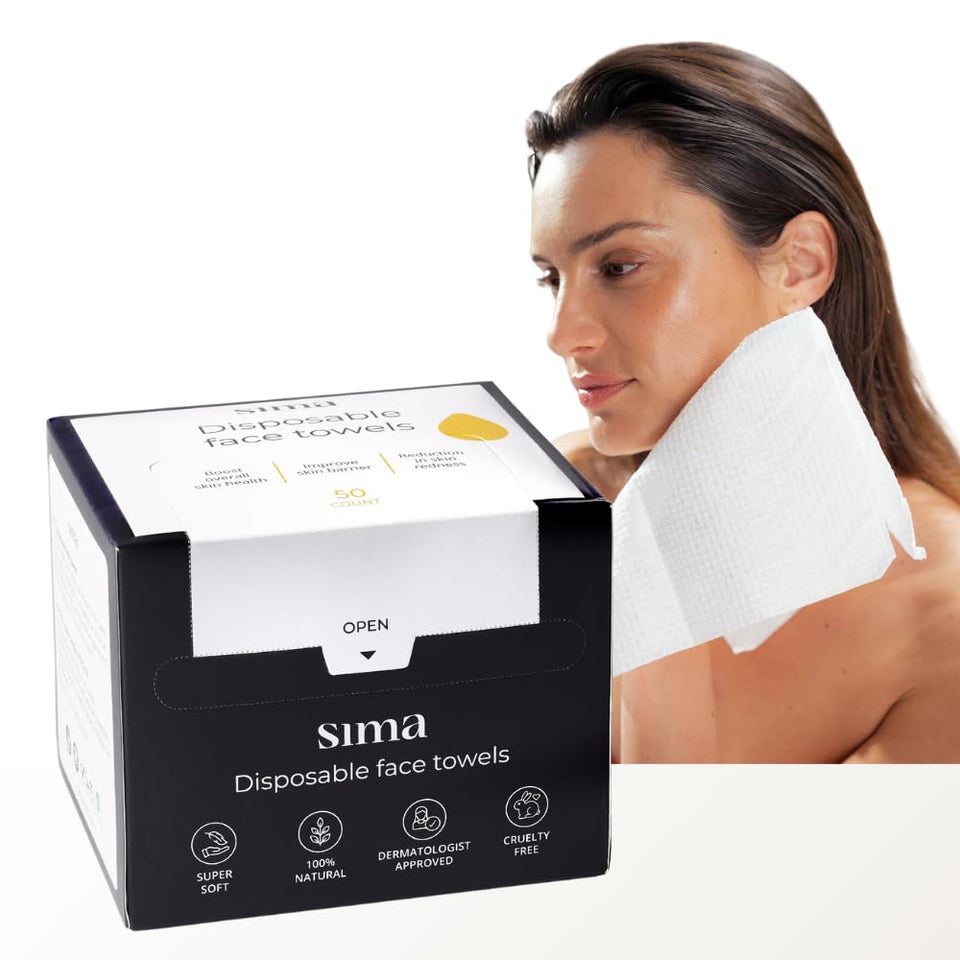 Sima front packaging showing 50-pack and gentle benefits