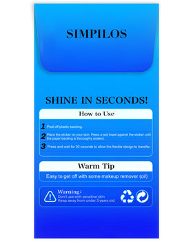 Simpilos glitter sheets placed in goodie bag for gifting and party favors