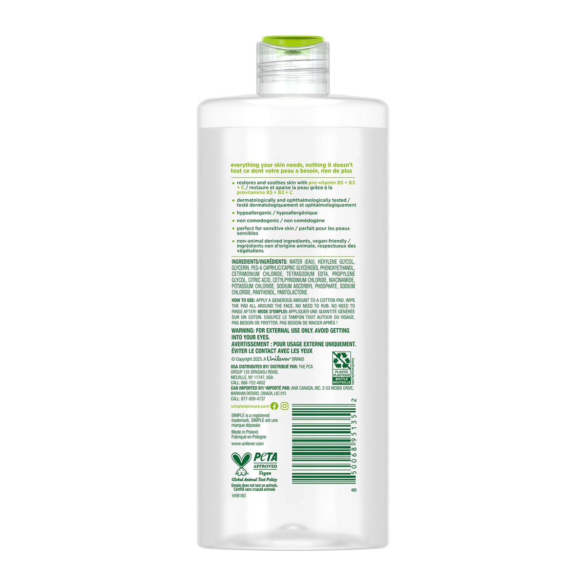 Simple bottle on bathroom vanity staged with towel, promotes daily routine