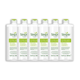 Simple front packaging showing clear bottle and label, gentle cleansing visible