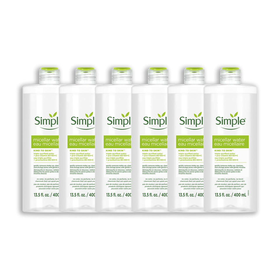 Simple front packaging showing clear bottle and label, gentle cleansing visible