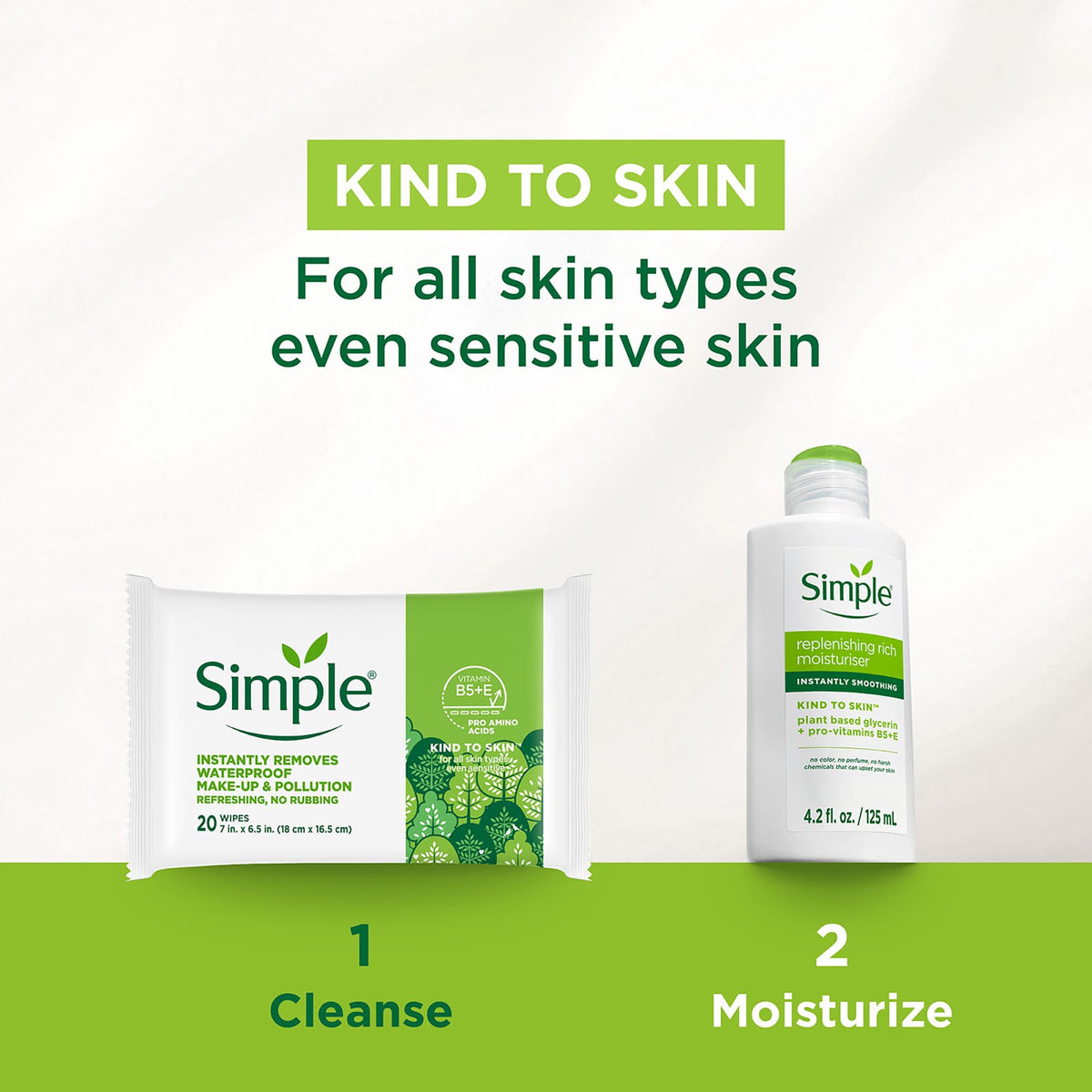 Simple ingredients label closeup highlighting vitamins B5 and E