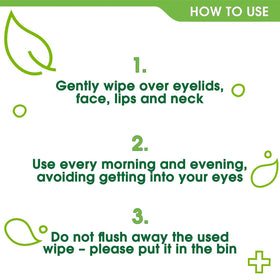 Simple product label and ingredient list emphasizing gentle formula benefits
