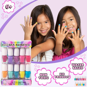 SIMPLE PLEASURES nails painted on child hands, playful manicure result